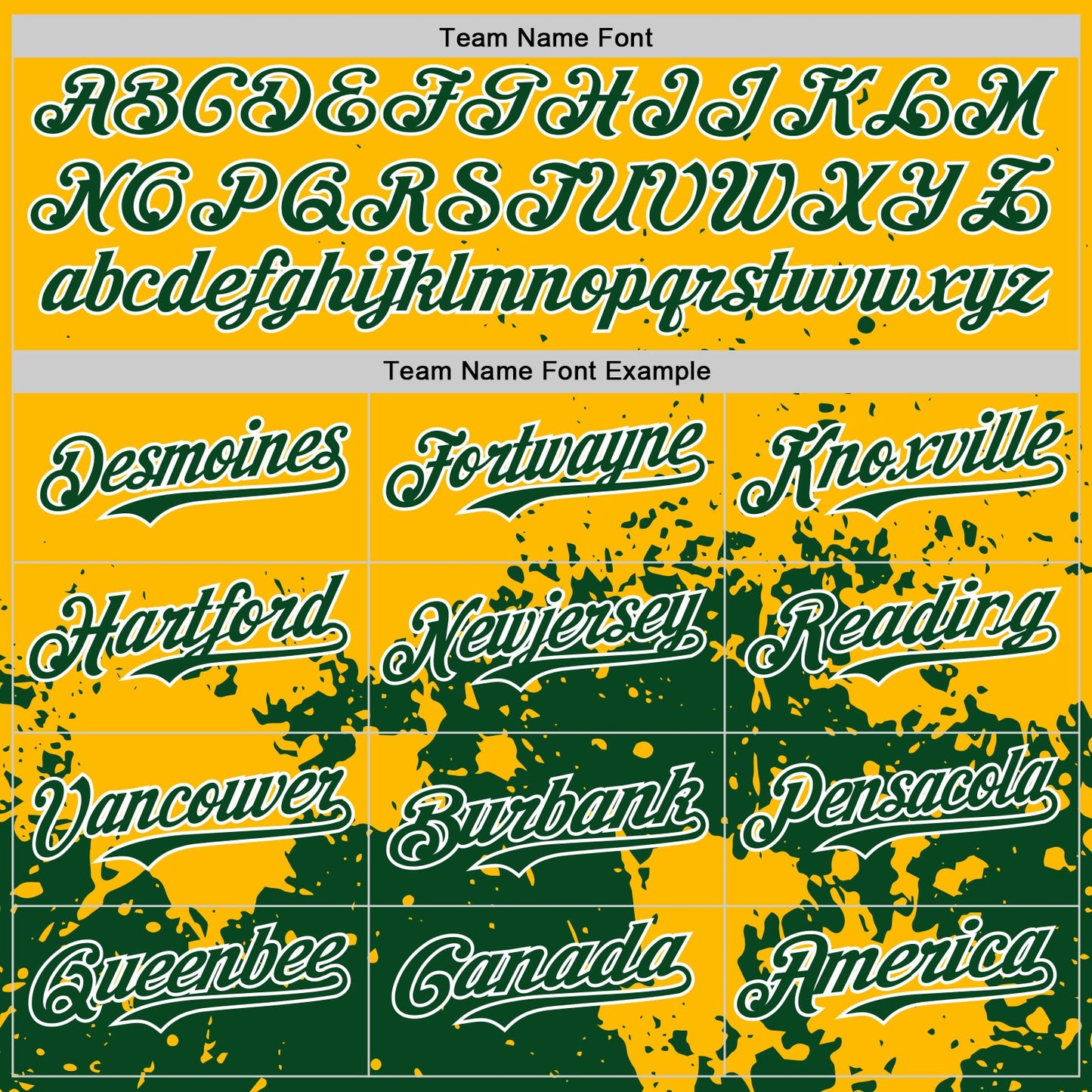 Custom Gold Green-White Abstract Splatter Grunge Authentic Baseball Jersey view 4