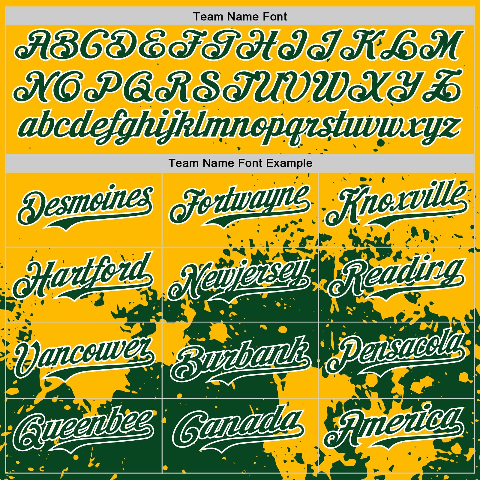 Custom Gold Green-White Abstract Splatter Grunge Authentic Baseball Jersey view 4