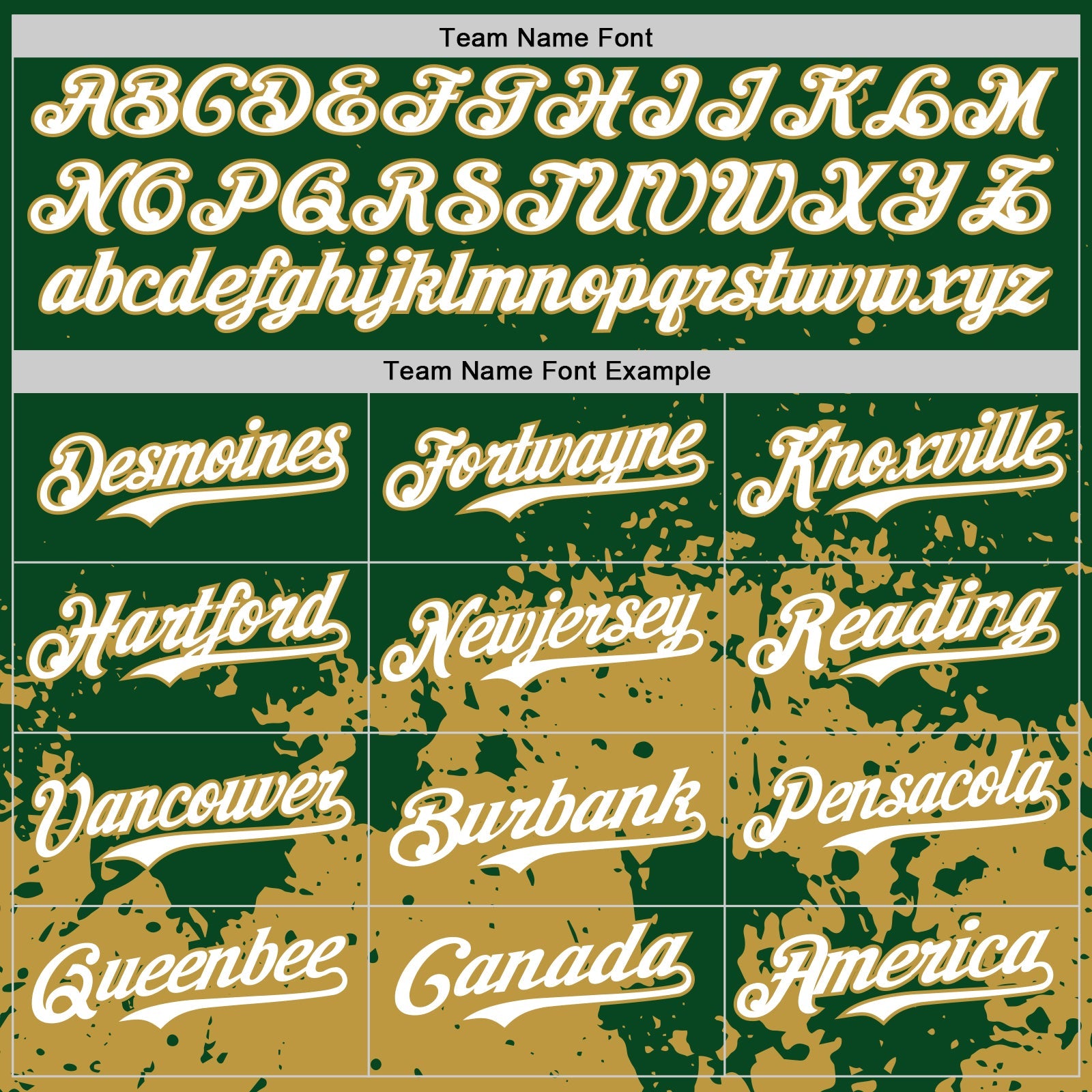 Custom Green White-Old Gold Abstract Splatter Grunge Authentic Baseball Jersey view 4