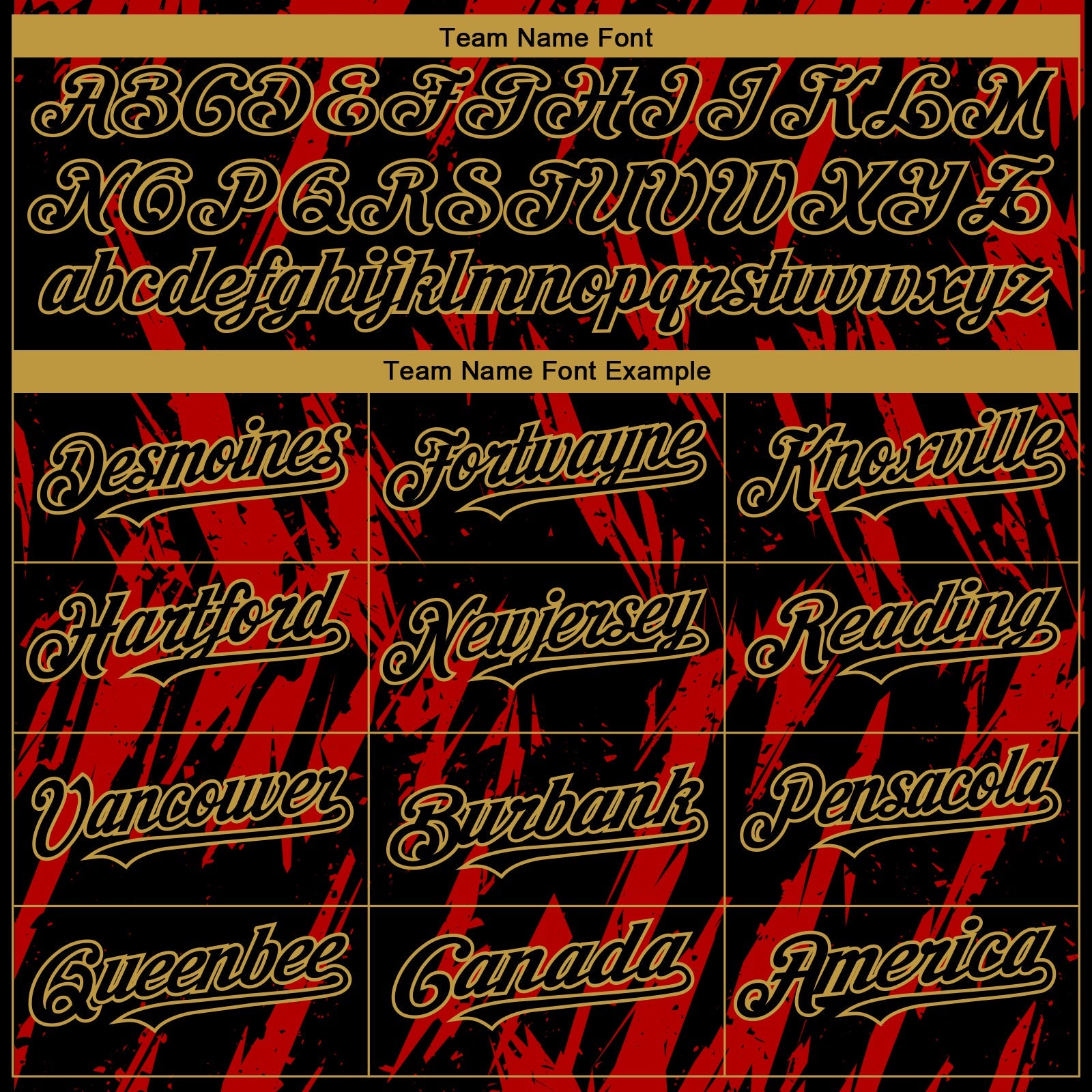 Custom Black Old Gold-Red Splatter Torn Sharp Brush Stroke Authentic Baseball Jersey view 4