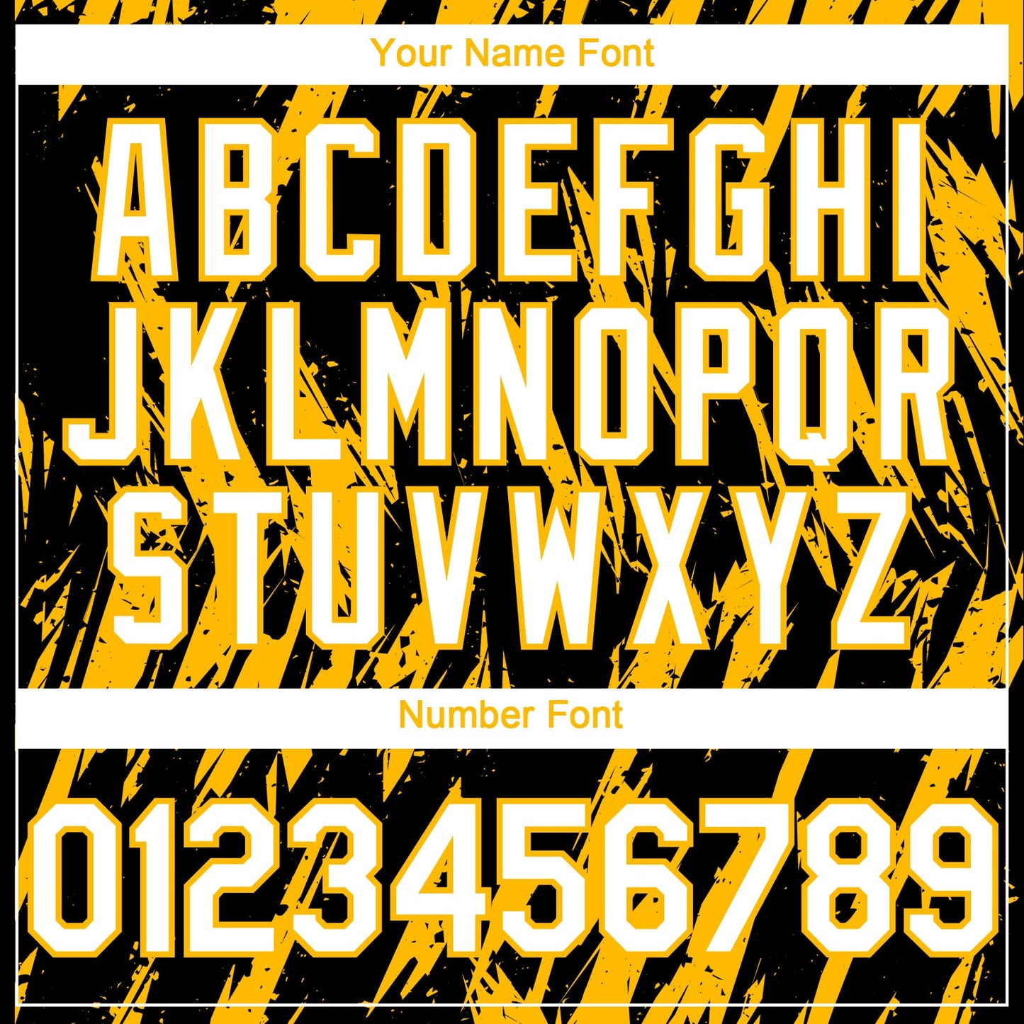 Custom Black White-Gold Splatter Torn Sharp Brush Stroke Authentic Baseball Jersey view 5