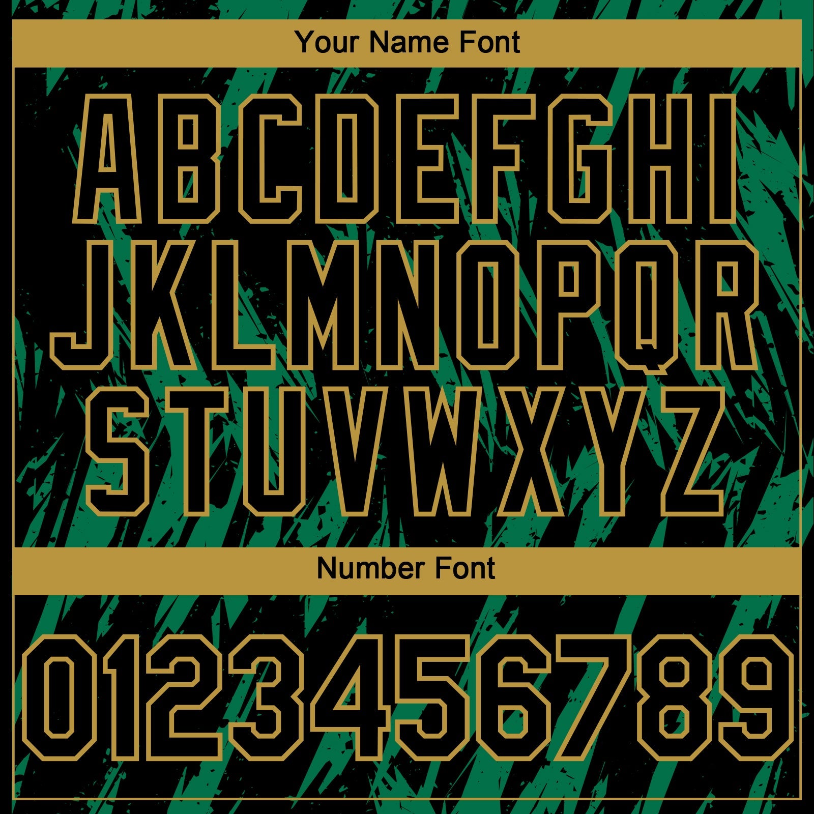 Custom Black Old Gold-Kelly Green Splatter Torn Sharp Brush Stroke Authentic Baseball Jersey view 5
