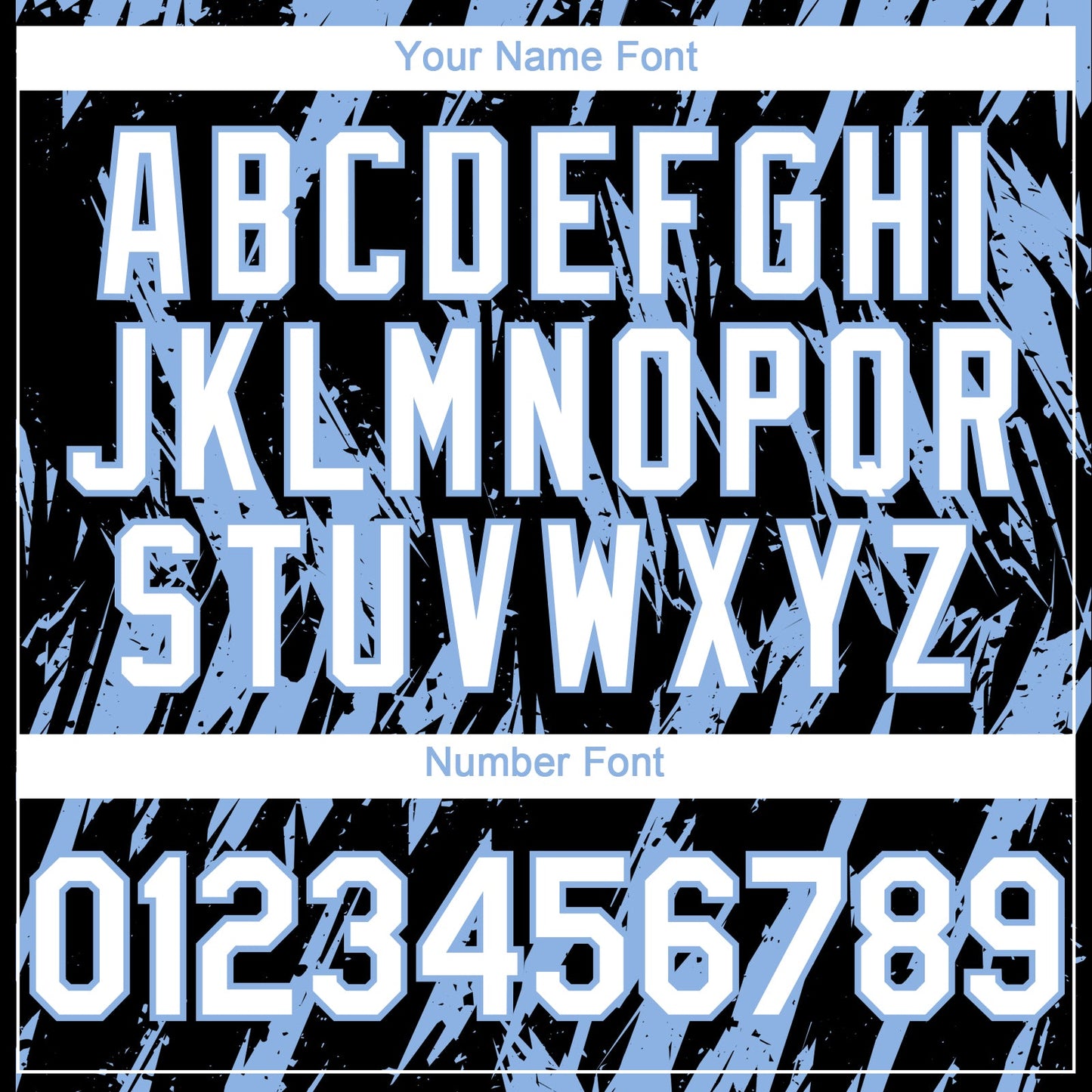 Custom Black White-Light Blue Splatter Torn Sharp Brush Stroke Authentic Baseball Jersey view 5