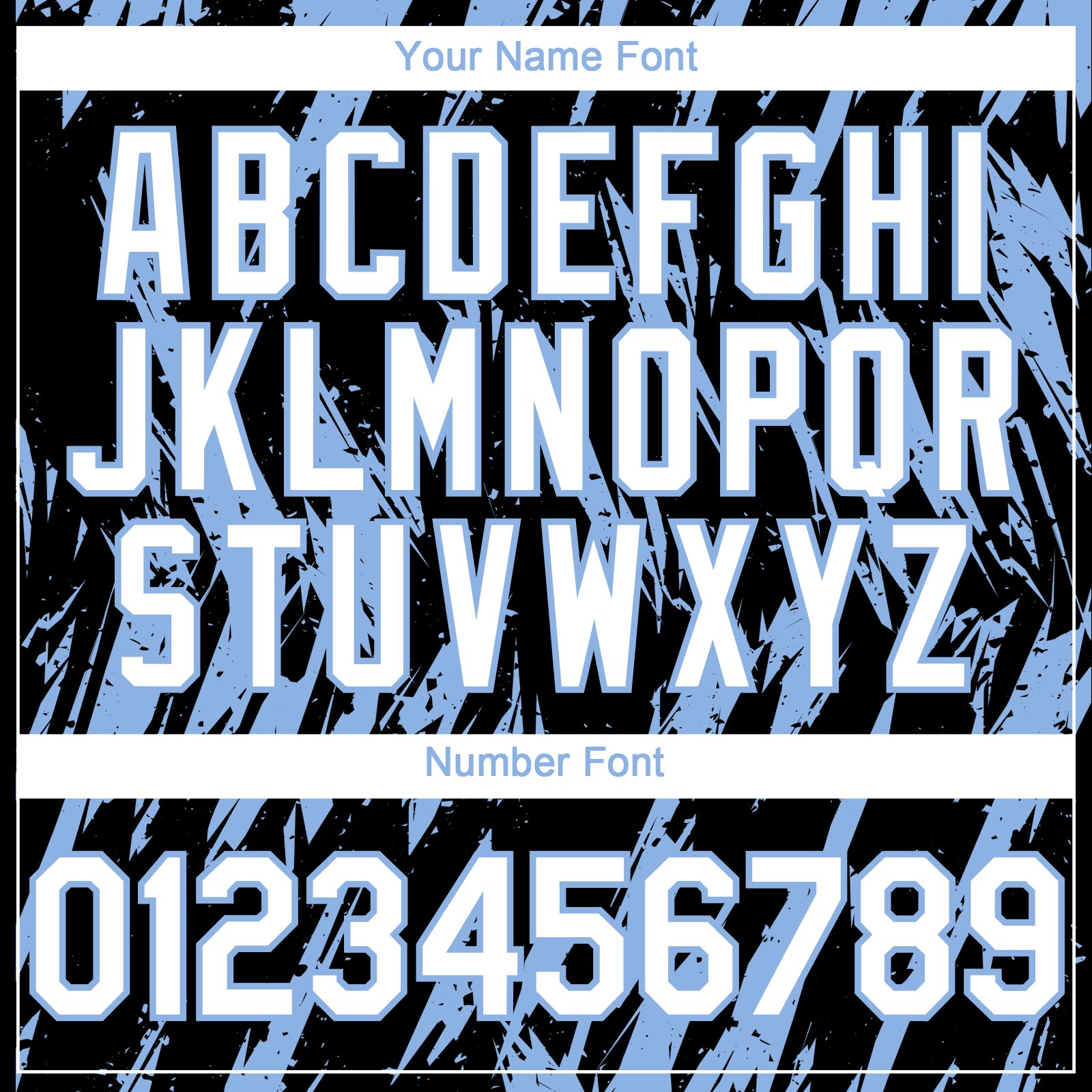 Custom Black White-Light Blue Splatter Torn Sharp Brush Stroke Authentic Baseball Jersey view 5