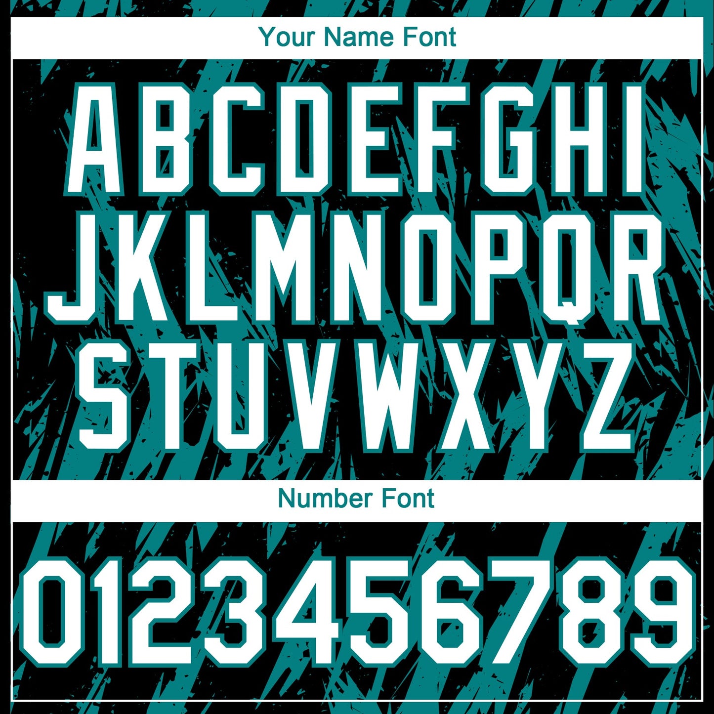 Custom Black White-Teal Splatter Torn Sharp Brush Stroke Authentic Baseball Jersey view 5