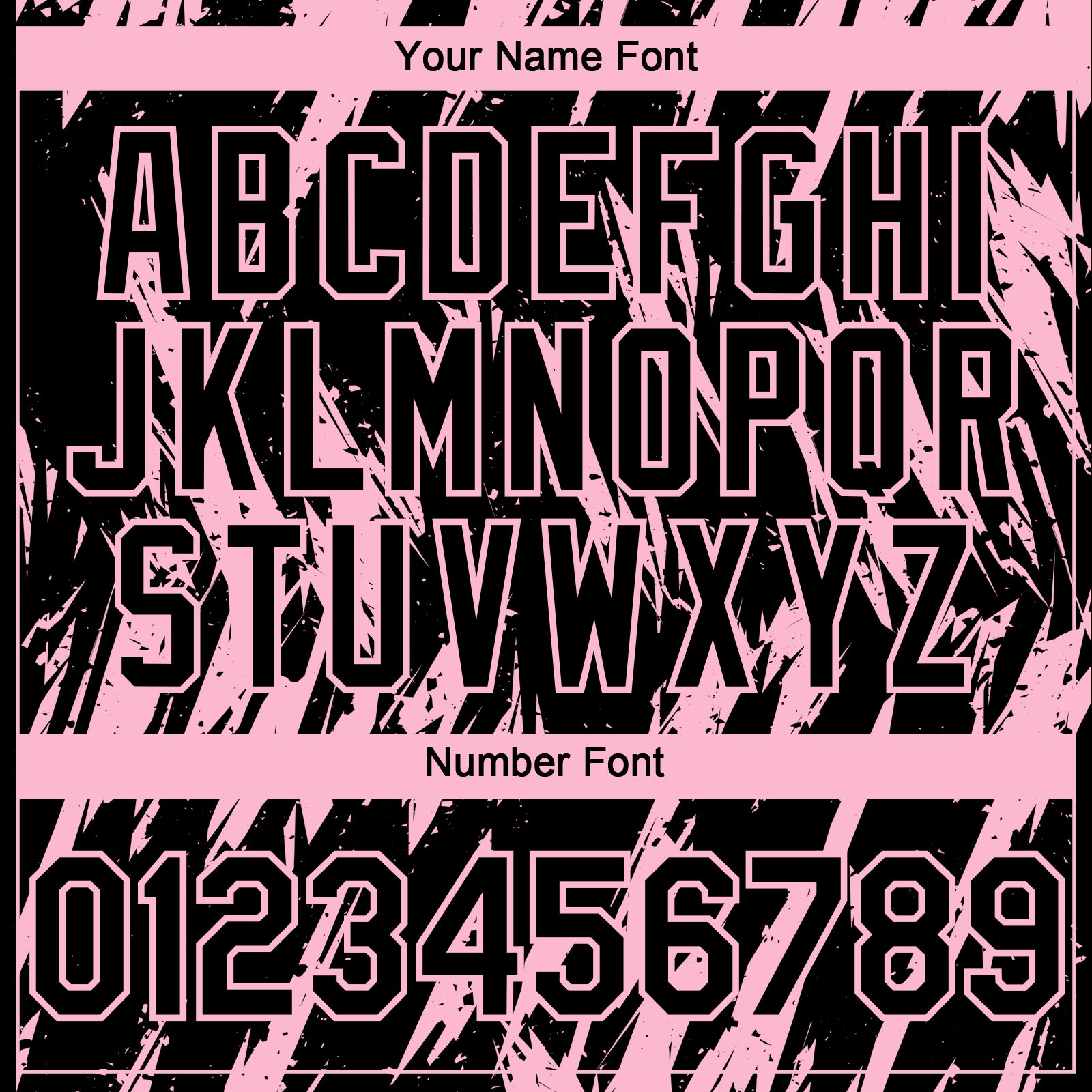 Custom Black Light Pink Splatter Torn Sharp Brush Stroke Authentic Baseball Jersey view 5