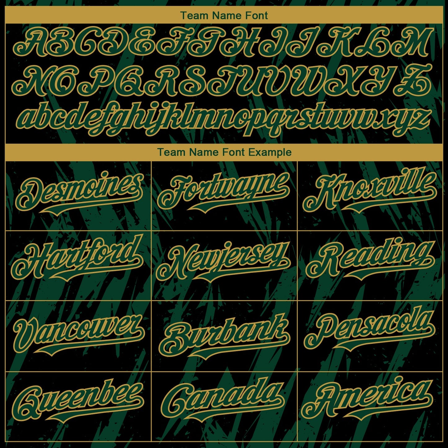 Custom Black Green-Old Gold Splatter Torn Sharp Brush Stroke Authentic Baseball Jersey view 4