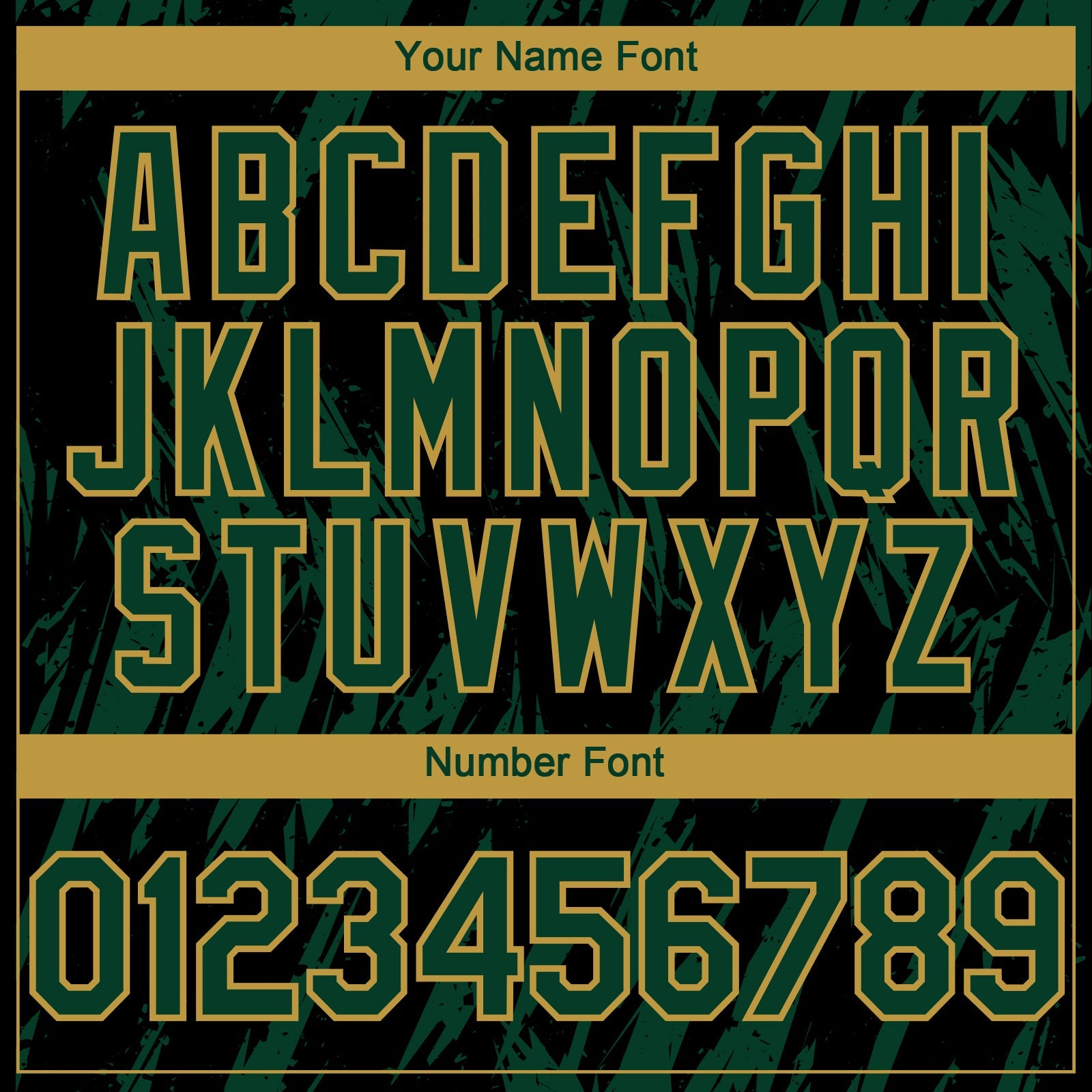 Custom Black Green-Old Gold Splatter Torn Sharp Brush Stroke Authentic Baseball Jersey view 5
