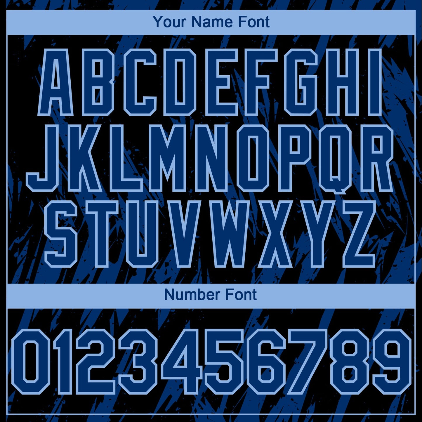 Custom Black US Navy Blue-Light Blue Splatter Torn Sharp Brush Stroke Authentic Baseball Jersey view 5