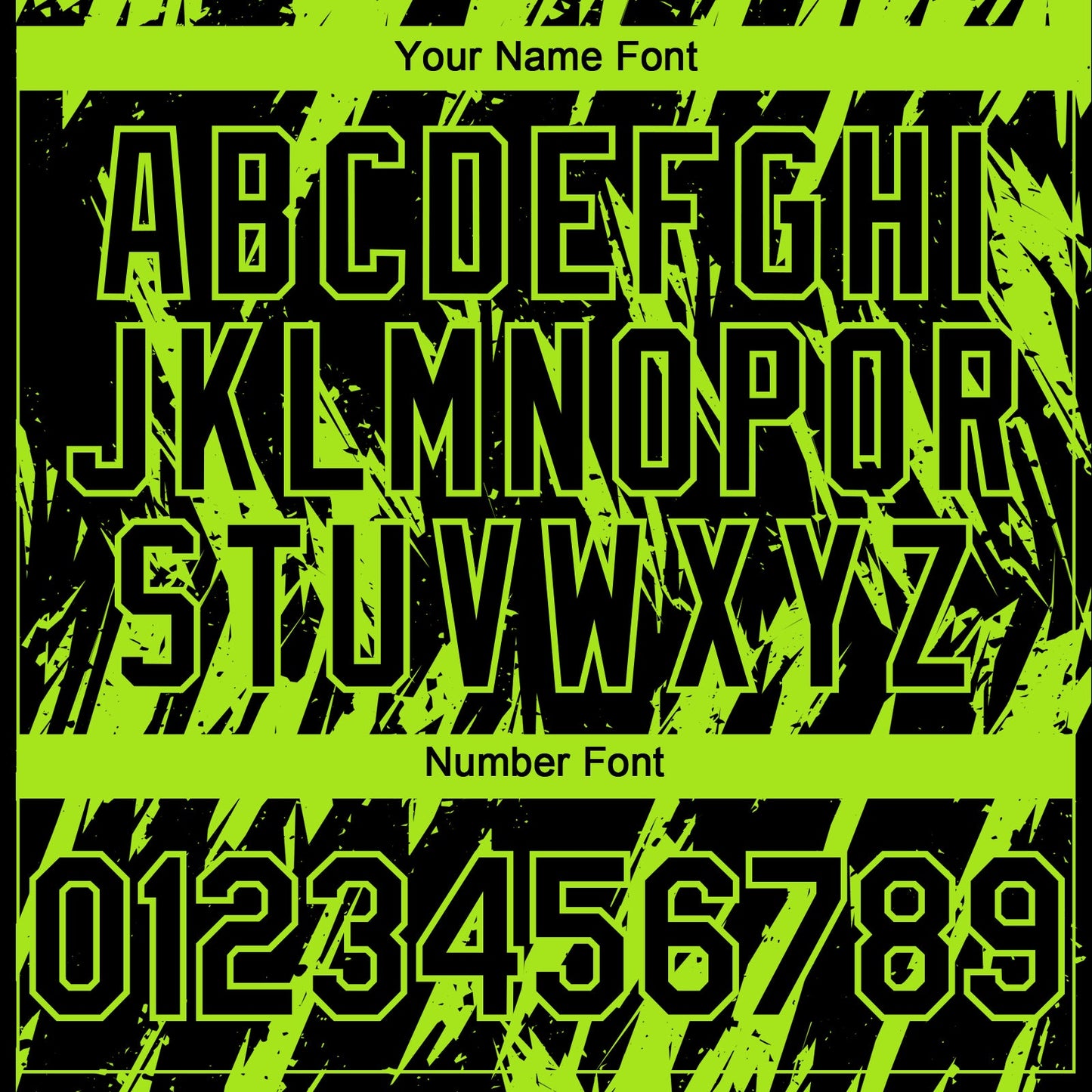 Custom Black Neon Green Splatter Torn Sharp Brush Stroke Authentic Baseball Jersey view 5