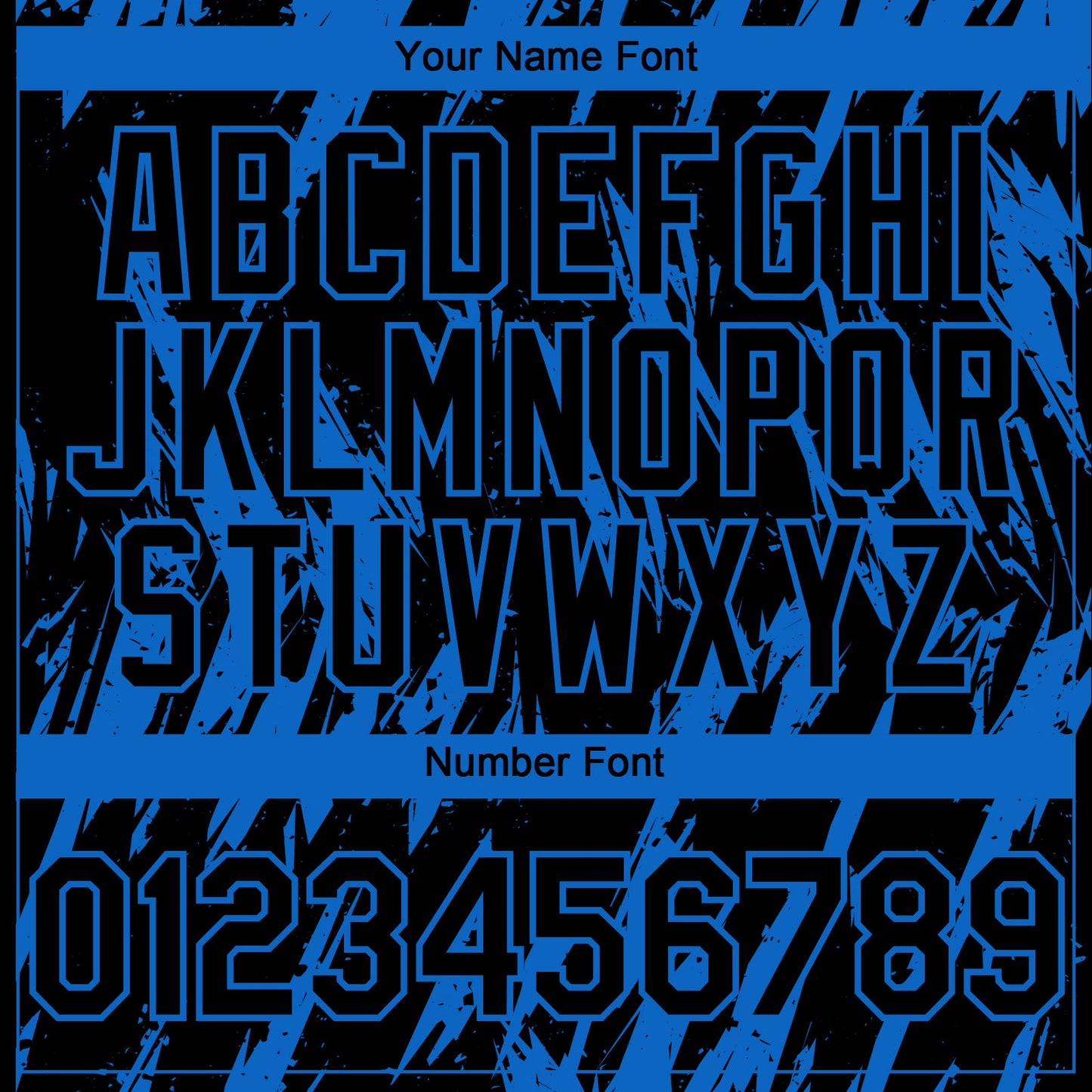 Custom Black Blue Splatter Torn Sharp Brush Stroke Authentic Baseball Jersey view 5