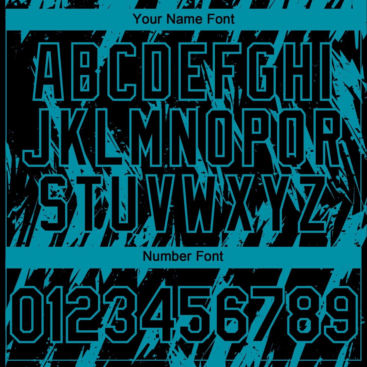 Custom Black Teal Splatter Torn Sharp Brush Stroke Authentic Baseball Jersey view 5