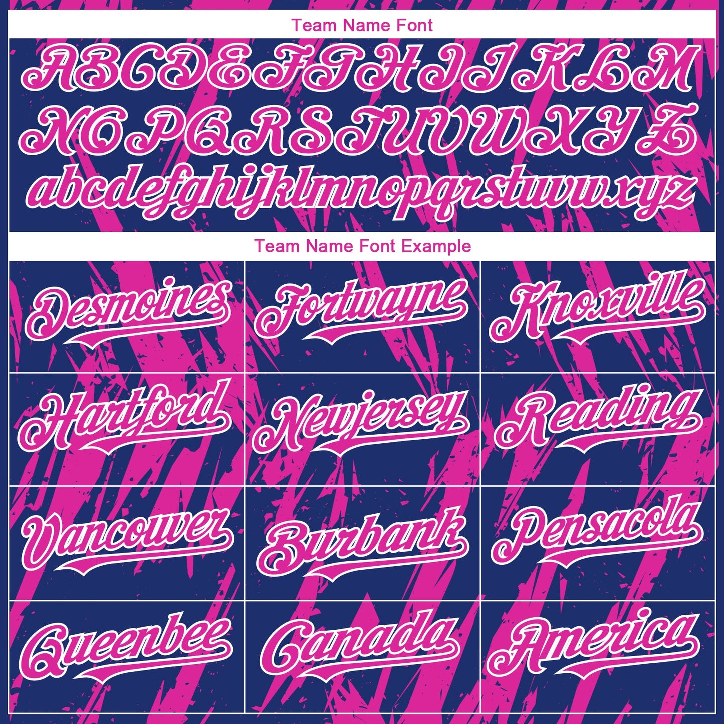 Custom Royal Deep Pink-White Splatter Torn Sharp Brush Stroke Authentic Baseball Jersey view 4