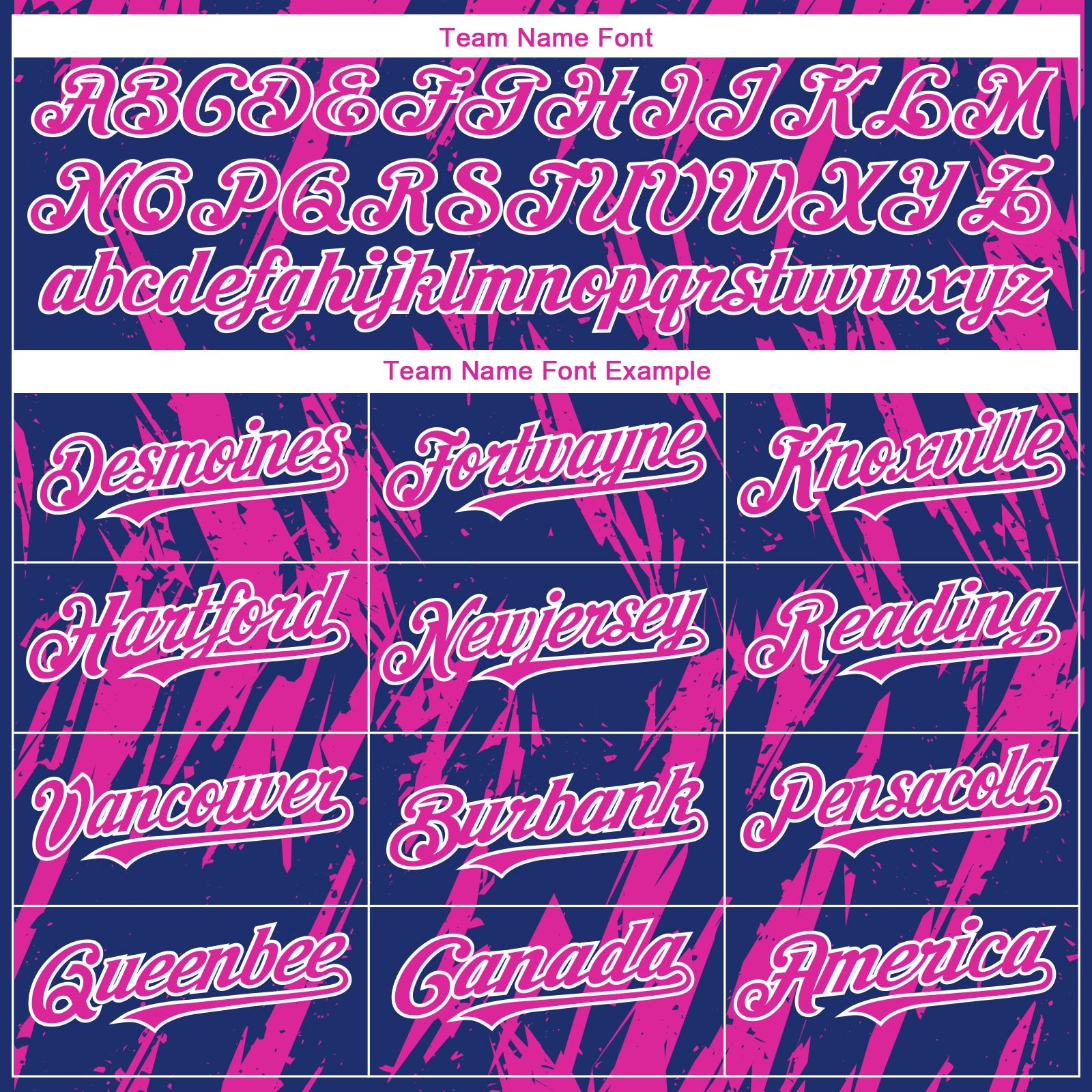 Custom Royal Deep Pink-White Splatter Torn Sharp Brush Stroke Authentic Baseball Jersey view 4