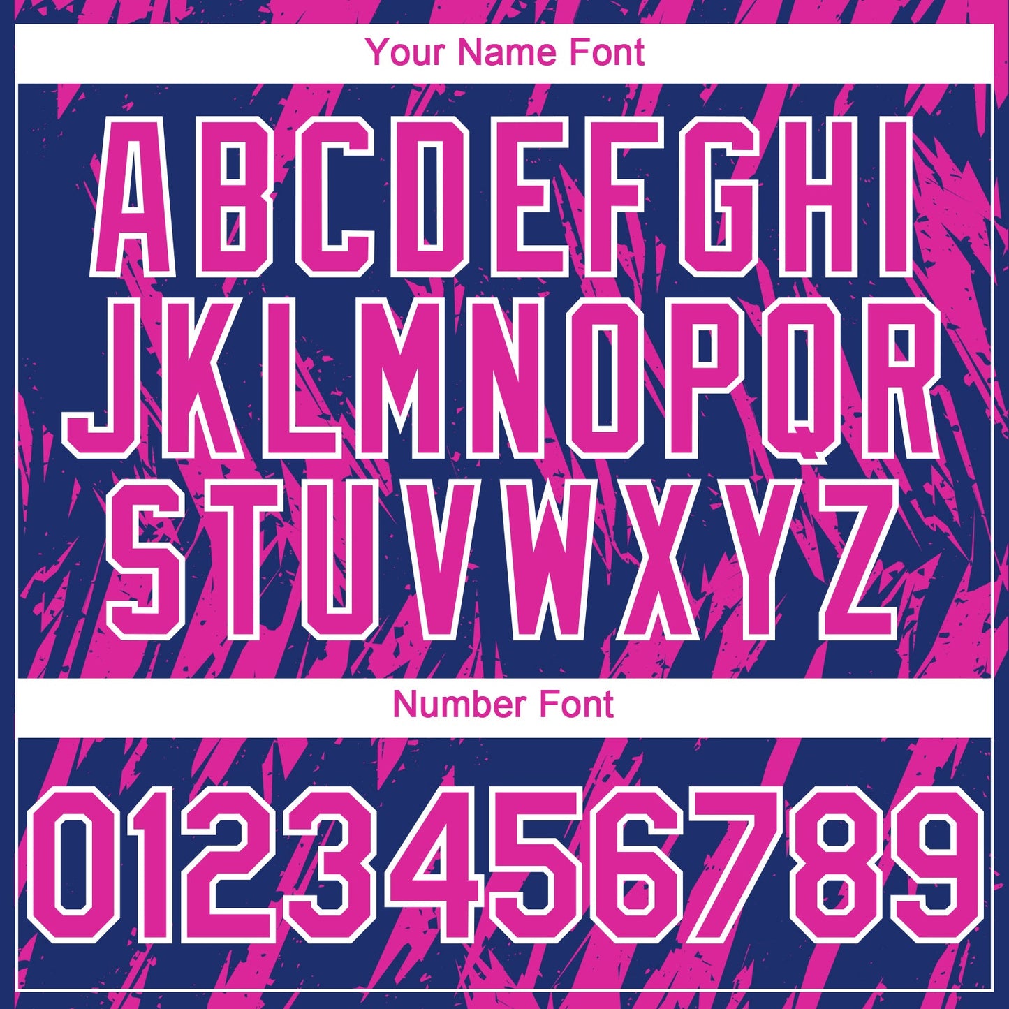 Custom Royal Deep Pink-White Splatter Torn Sharp Brush Stroke Authentic Baseball Jersey view 5