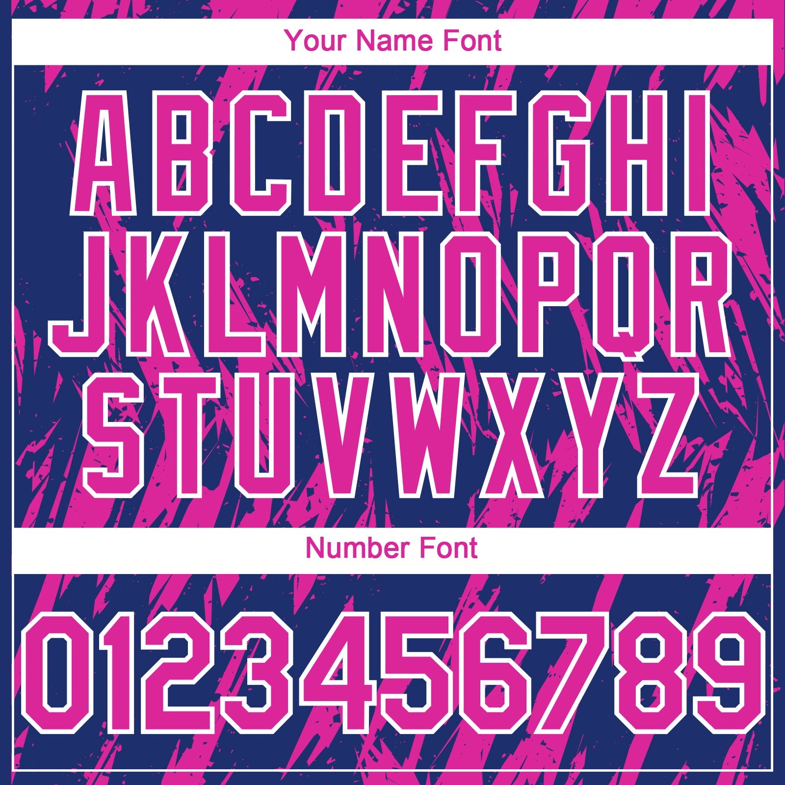 Custom Royal Deep Pink-White Splatter Torn Sharp Brush Stroke Authentic Baseball Jersey view 5