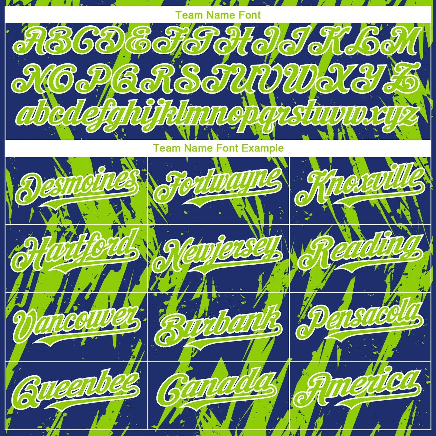 Custom Royal Neon Green-White Splatter Torn Sharp Brush Stroke Authentic Baseball Jersey view 4