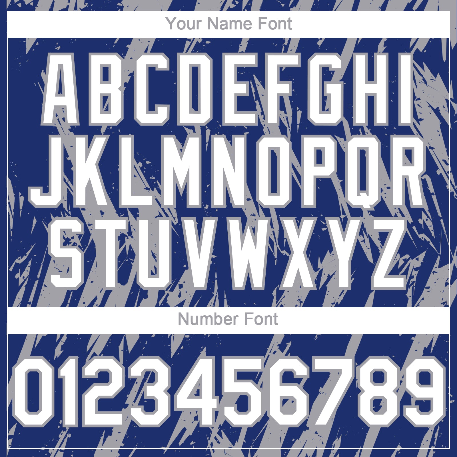 Custom Royal White-Gray Splatter Torn Sharp Brush Stroke Authentic Baseball Jersey view 5