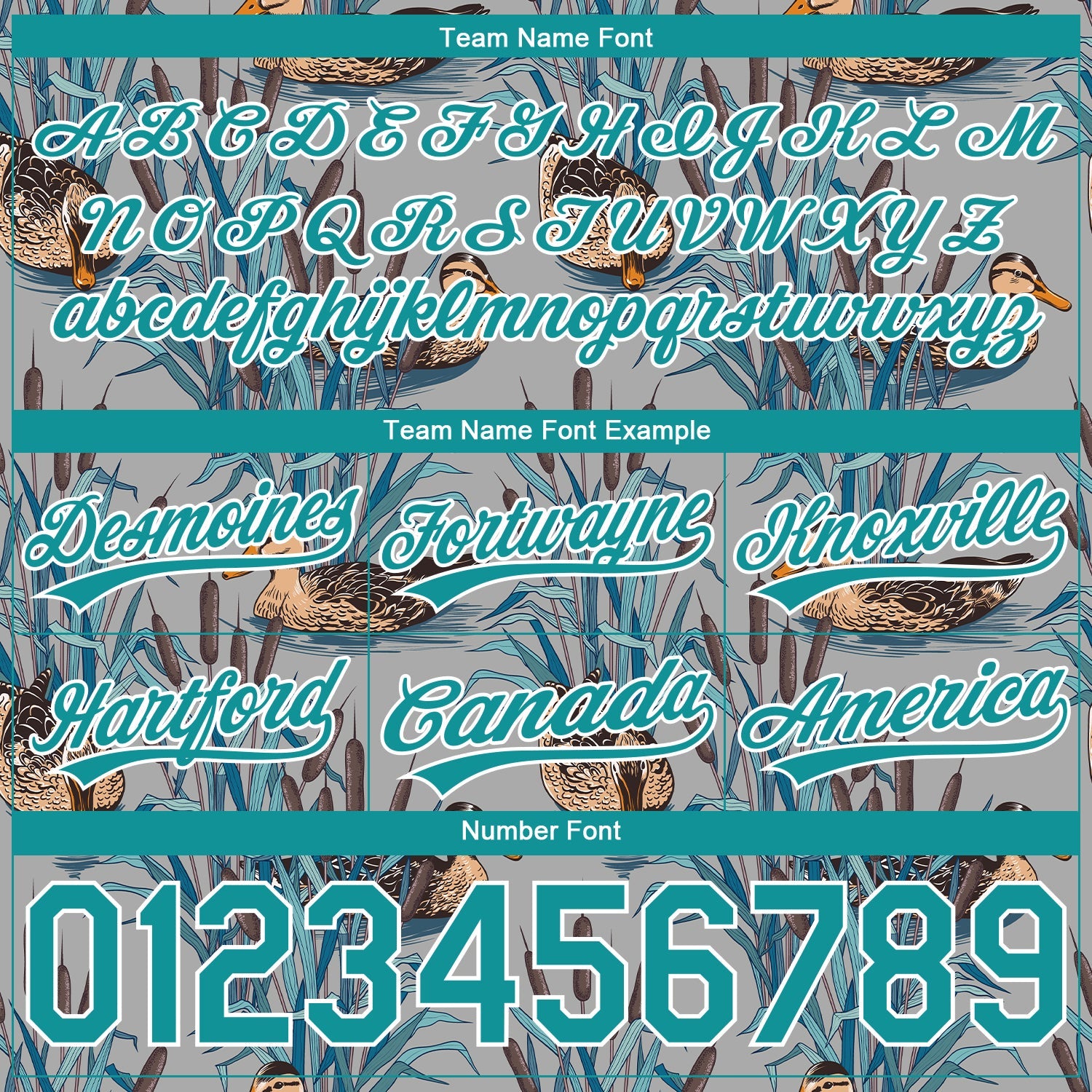 Custom Gray Teal-White 3D Pattern Hawaii Cattail And Duck Authentic Basketball Shorts view 3
