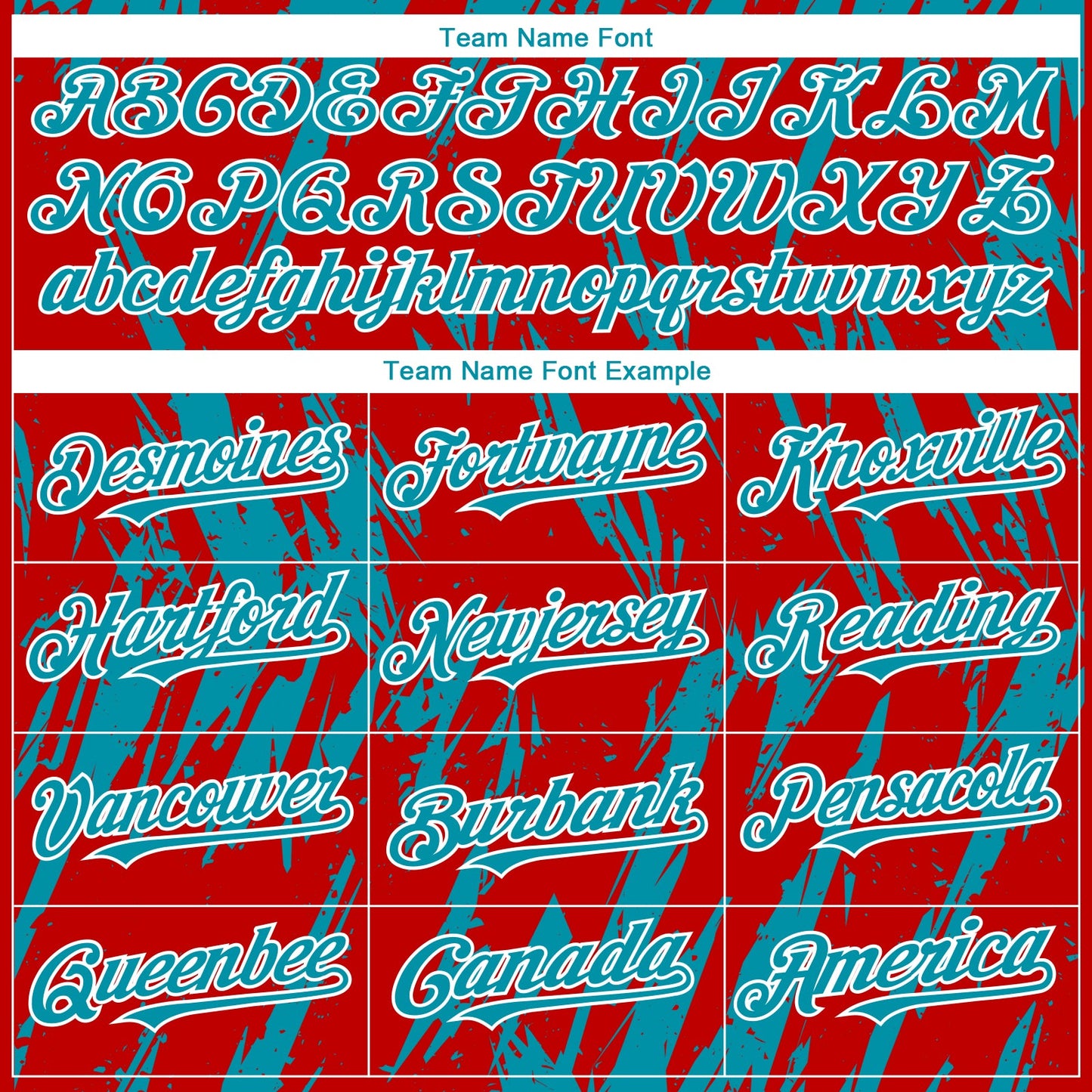 Custom Red Teal-White Splatter Torn Sharp Brush Stroke Authentic Baseball Jersey view 4