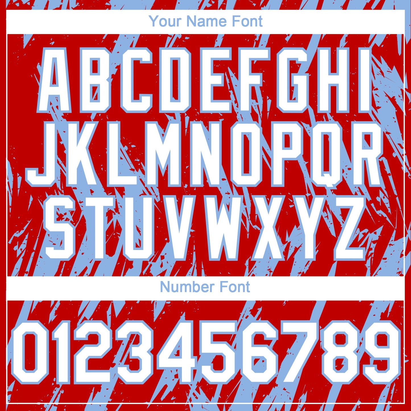 Custom Red White-Light Blue Splatter Torn Sharp Brush Stroke Authentic Baseball Jersey view 5