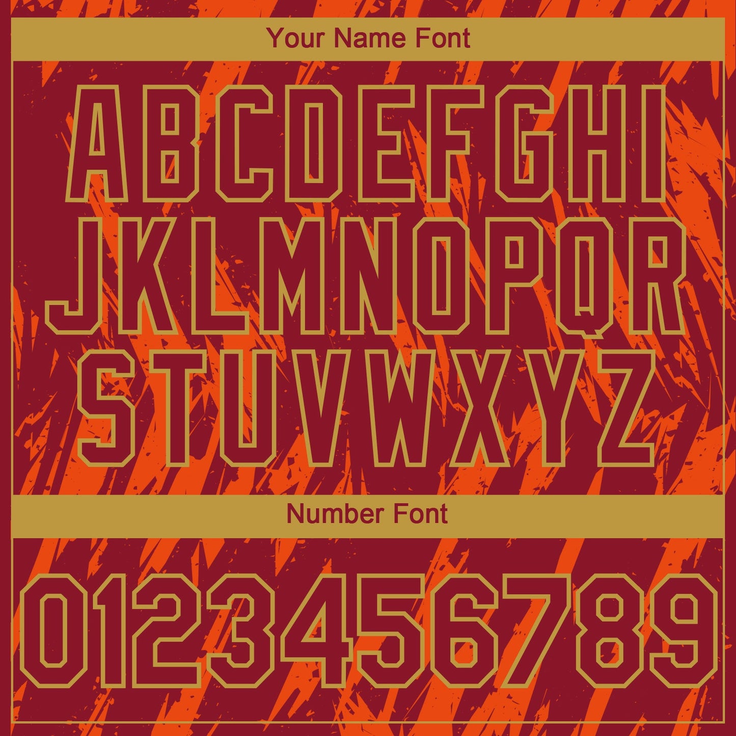 Custom Crimson Old Gold-Orange Splatter Torn Sharp Brush Stroke Authentic Baseball Jersey view 5
