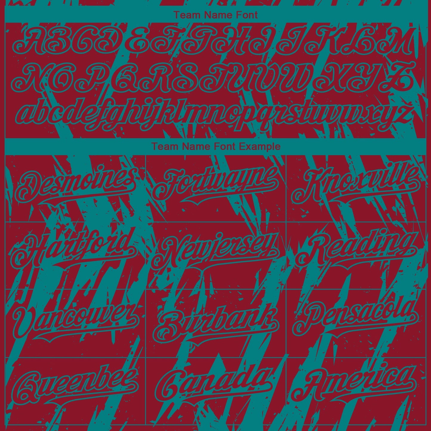 Custom Crimson Teal Splatter Torn Sharp Brush Stroke Authentic Baseball Jersey view 4