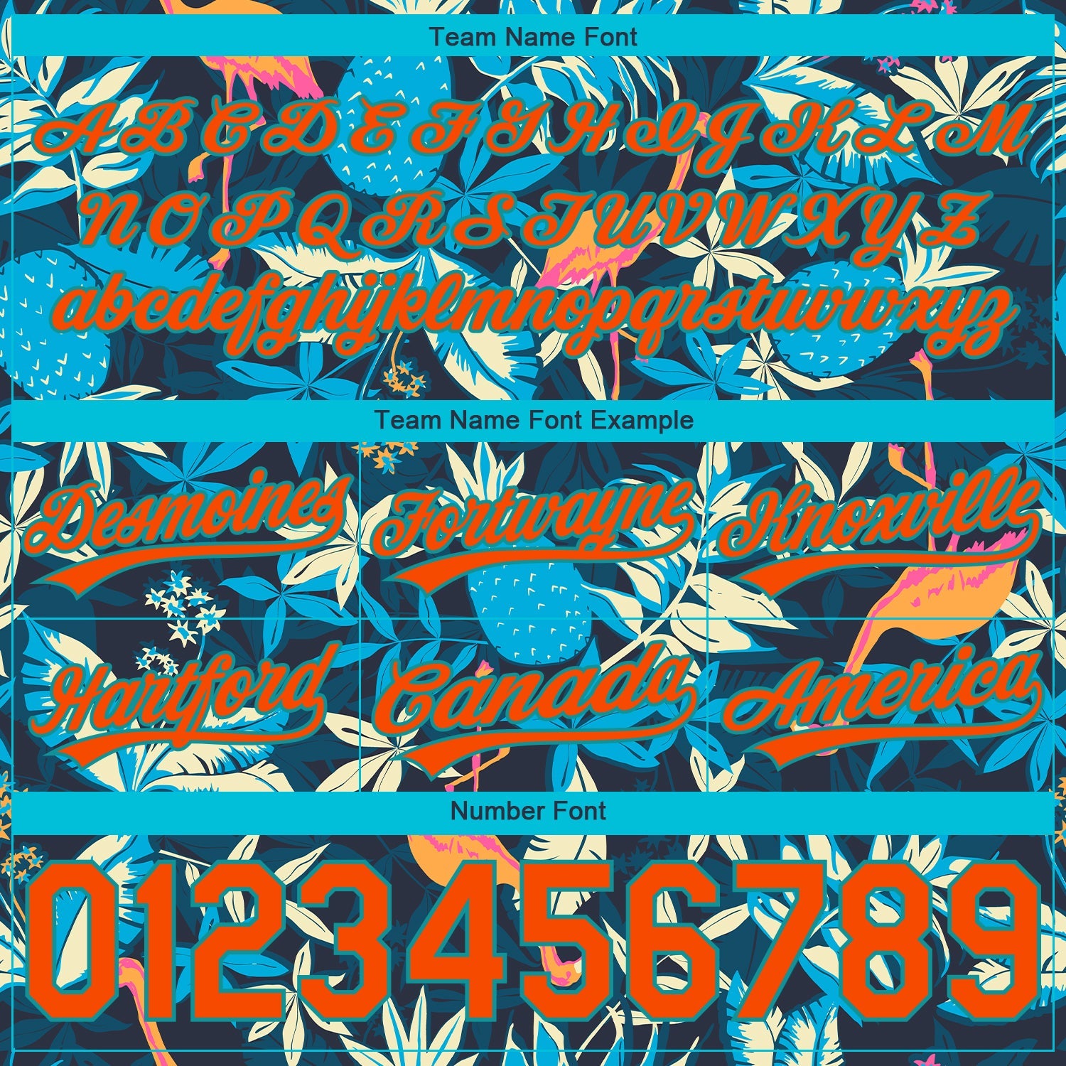 Custom Black Orange-Lakes Blue 3D Pattern Hawaii Palm Leaves And Flamingo Authentic Basketball Shorts view 3