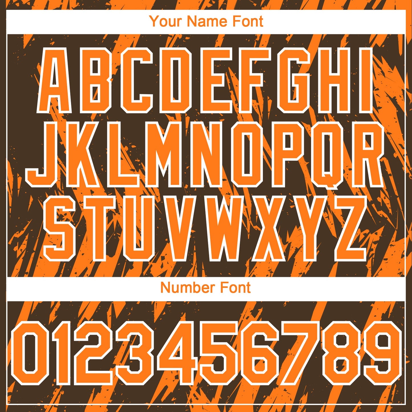 Custom Brown Bay Orange-White Splatter Torn Sharp Brush Stroke Authentic Baseball Jersey view 5