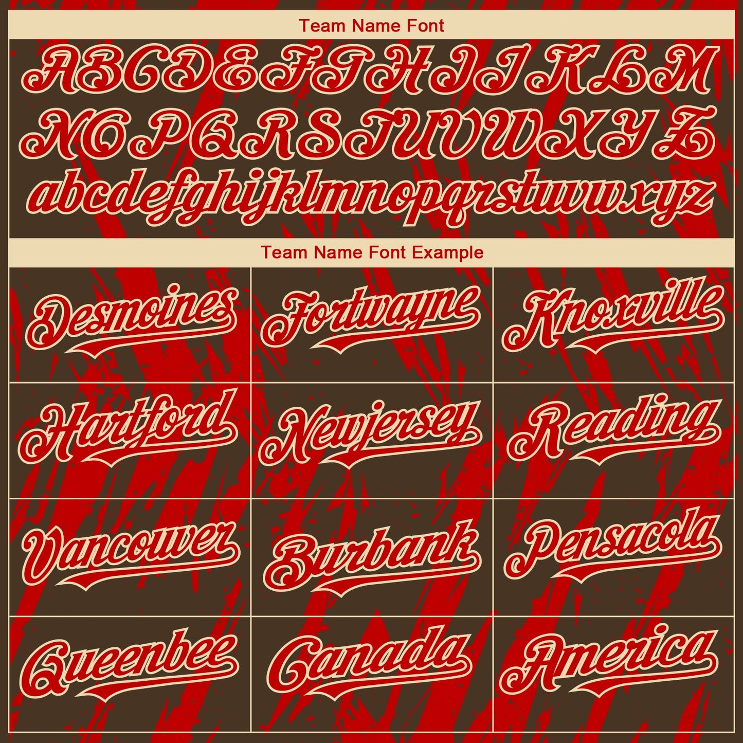 Custom Brown Red-White Splatter Torn Sharp Brush Stroke Authentic Baseball Jersey view 4