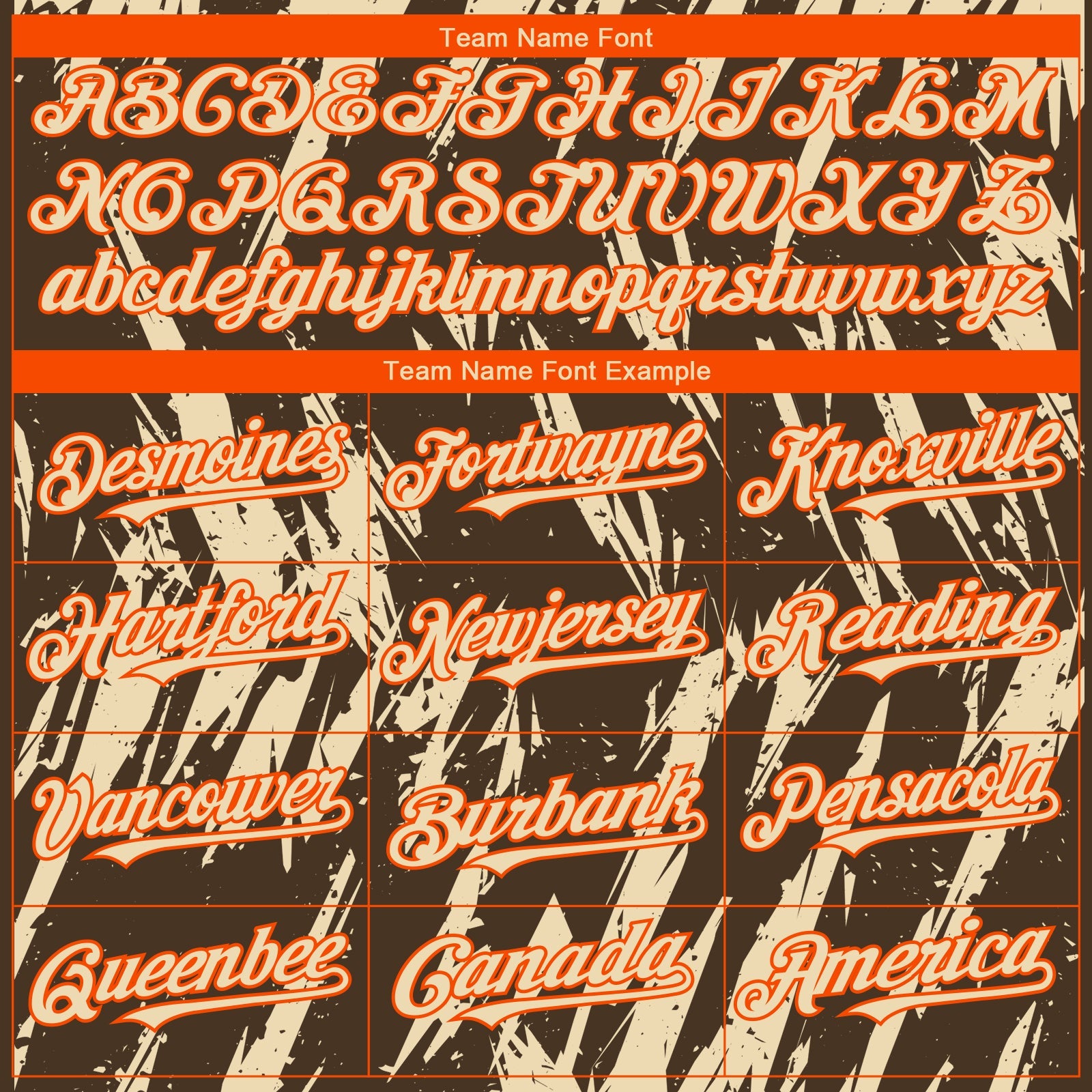 Custom Brown Cream-Orange Splatter Torn Sharp Brush Stroke Authentic Baseball Jersey view 4