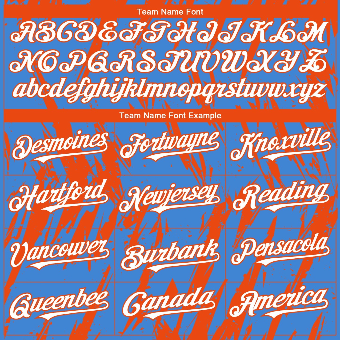 Custom Powder Blue White-Orange Splatter Torn Sharp Brush Stroke Authentic Baseball Jersey view 4