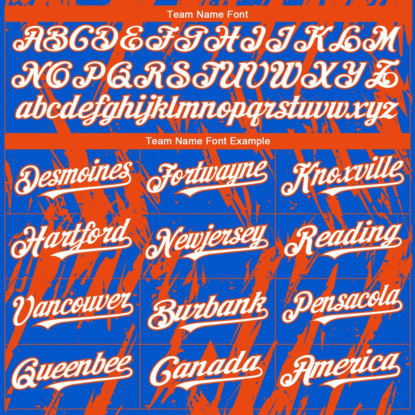 Custom Thunder Blue White-Orange Splatter Torn Sharp Brush Stroke Authentic Baseball Jersey view 4