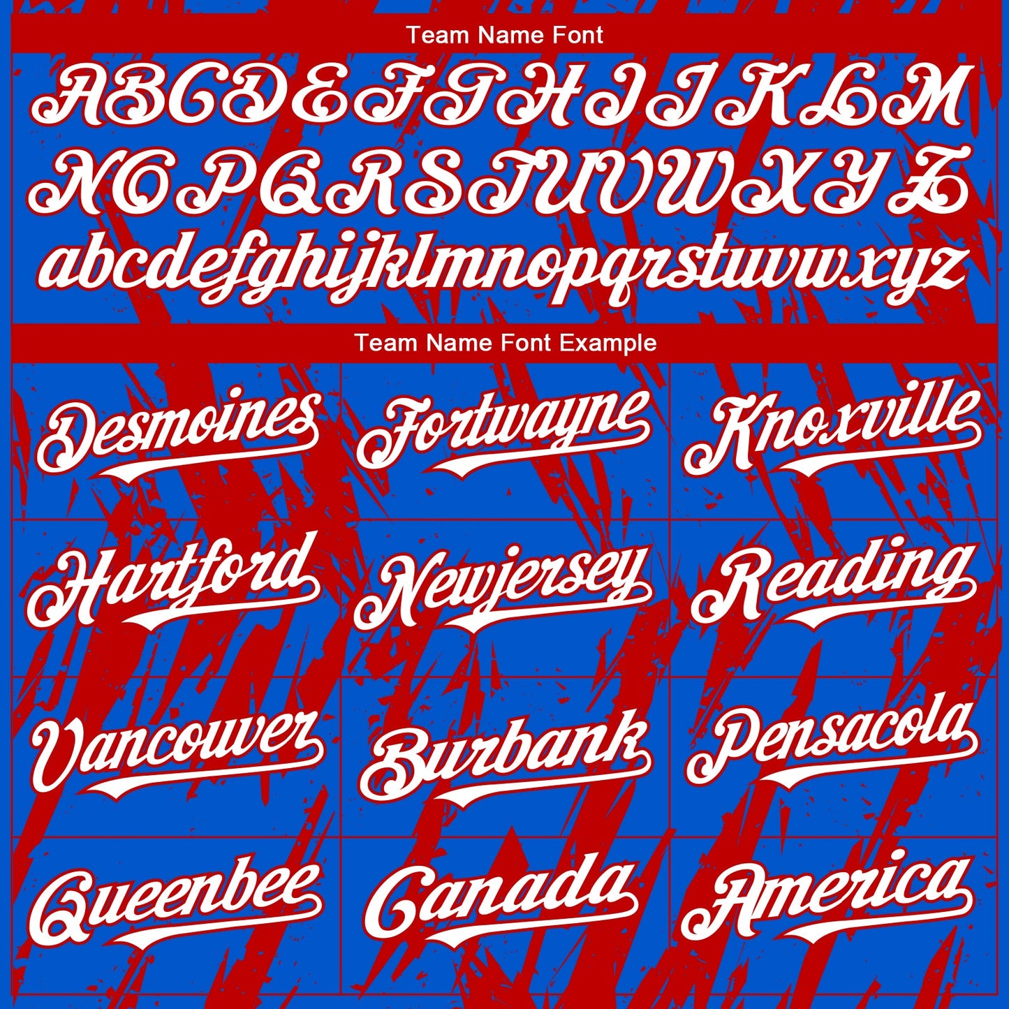 Custom Thunder Blue White-Red Splatter Torn Sharp Brush Stroke Authentic Baseball Jersey view 4