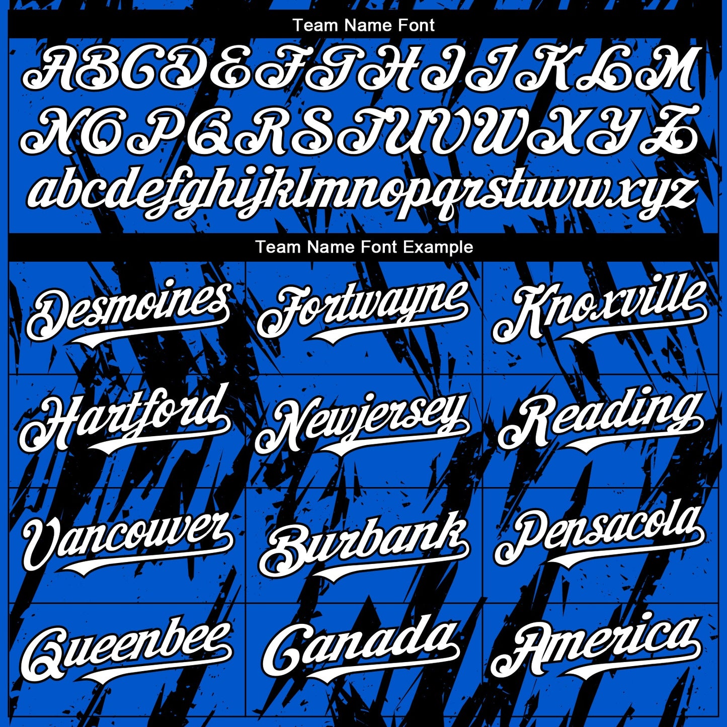 Custom Thunder Blue White-Black Splatter Torn Sharp Brush Stroke Authentic Baseball Jersey view 4