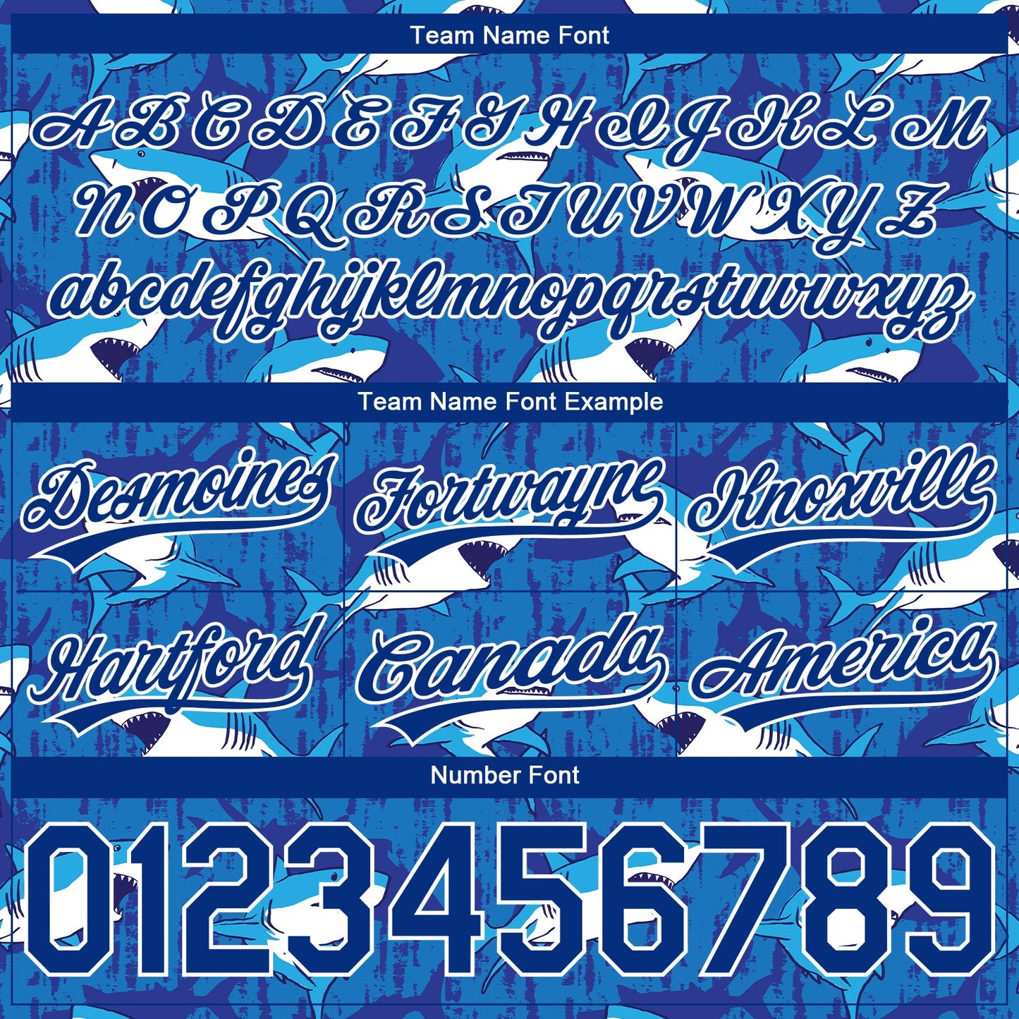 Custom Royal White 3D Pattern Sharks Authentic Basketball Shorts view 3