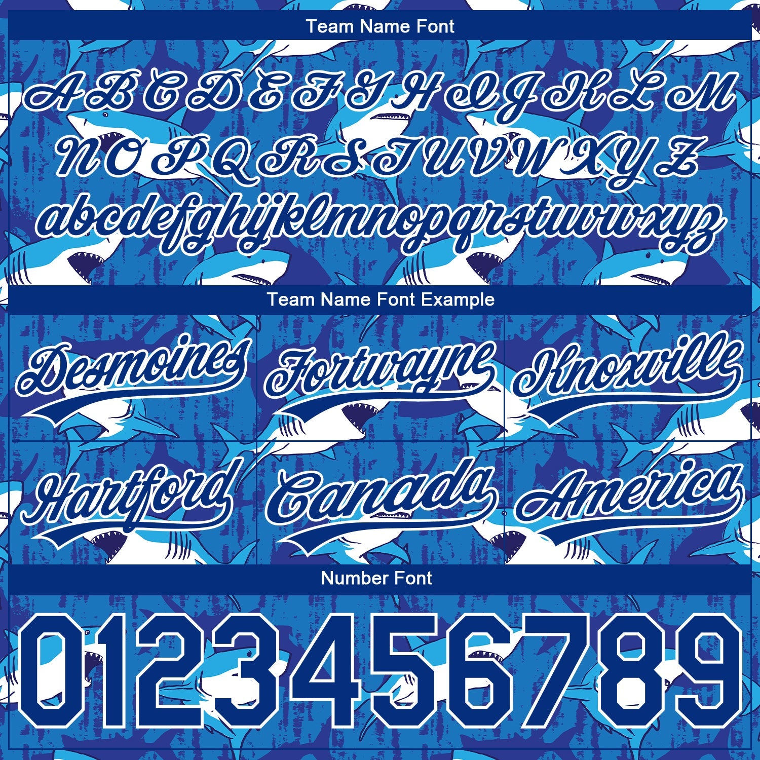 Custom Royal White 3D Pattern Sharks Authentic Basketball Shorts view 3