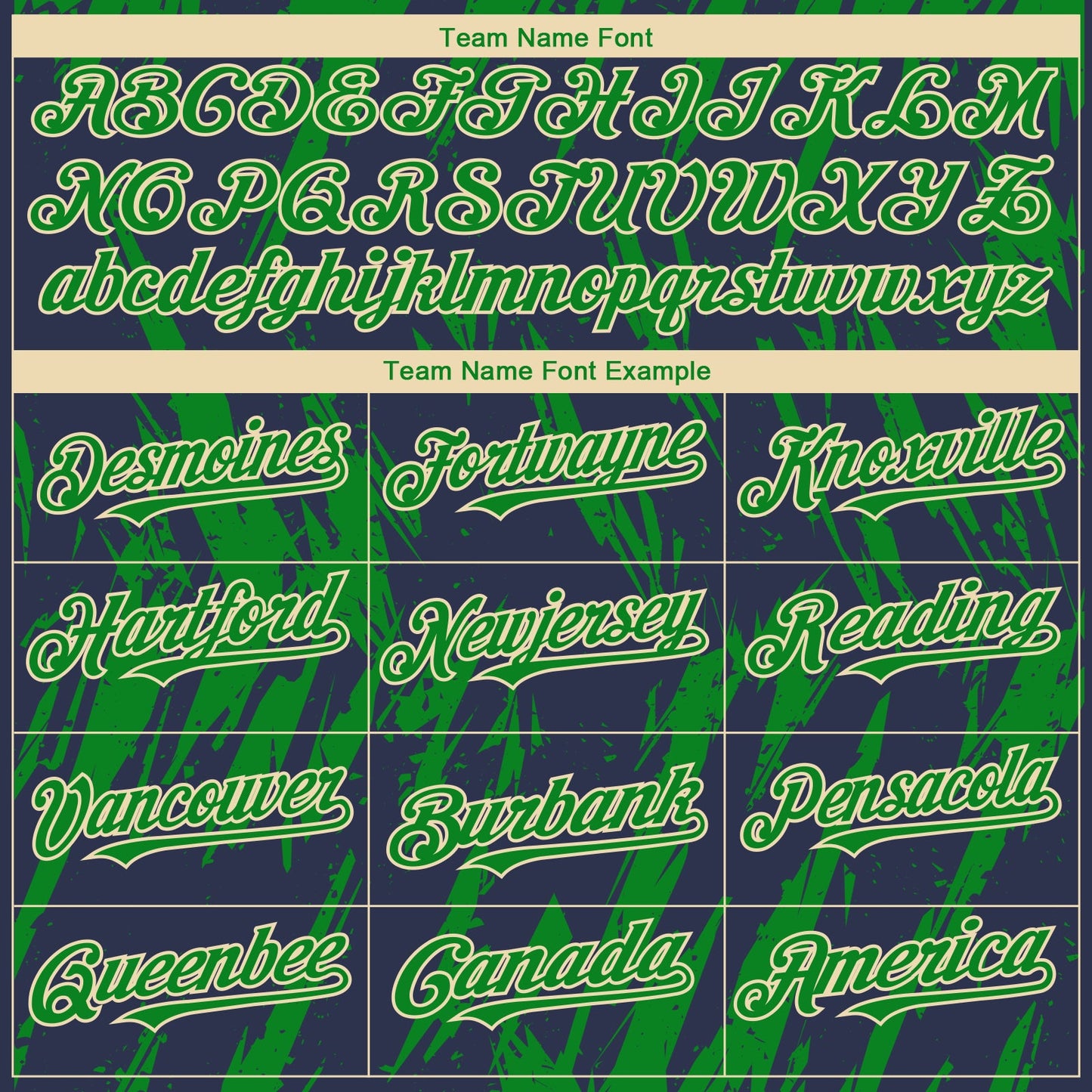 Custom Navy Kelly Green-Cream Splatter Torn Sharp Brush Stroke Authentic Baseball Jersey view 4