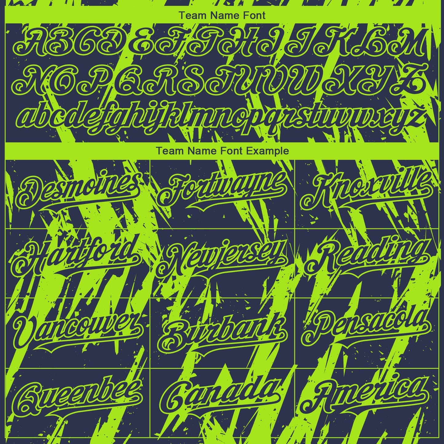Custom Navy Neon Green Splatter Torn Sharp Brush Stroke Authentic Baseball Jersey view 4
