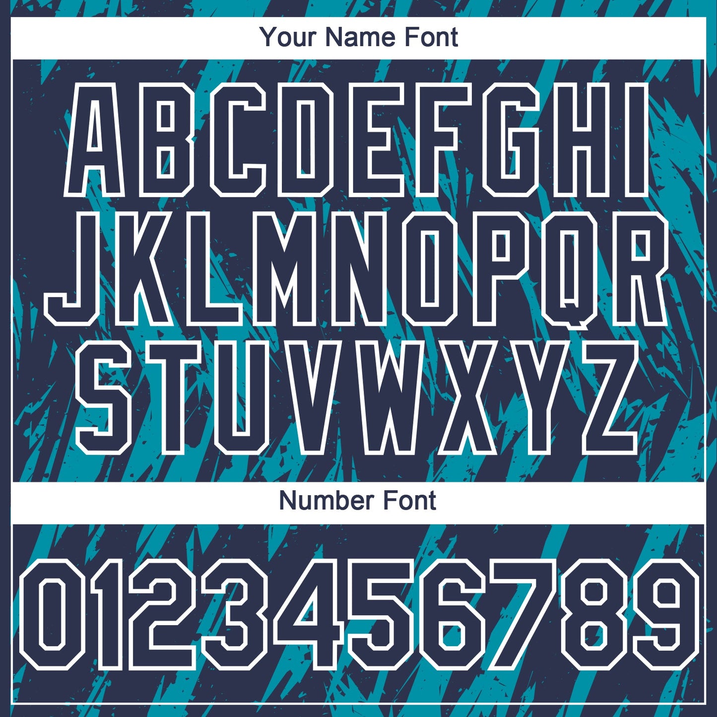 Custom Navy White-Teal Splatter Torn Sharp Brush Stroke Authentic Baseball Jersey view 5