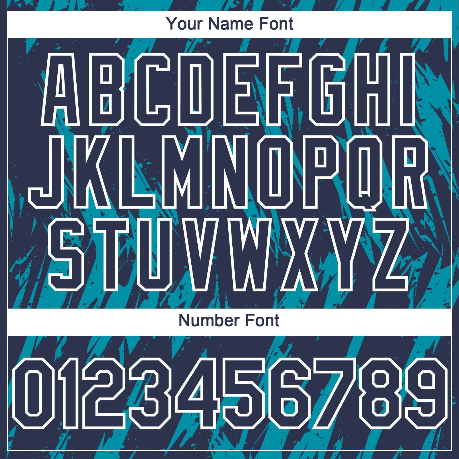 Custom Navy White-Teal Splatter Torn Sharp Brush Stroke Authentic Baseball Jersey view 5