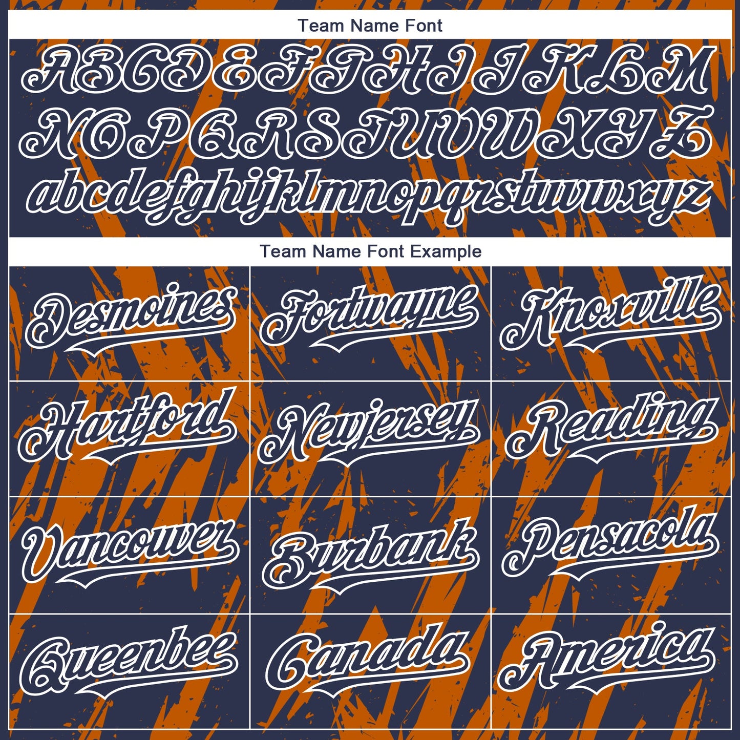 Custom Navy White-Bay Orange Splatter Torn Sharp Brush Stroke Authentic Baseball Jersey view 4