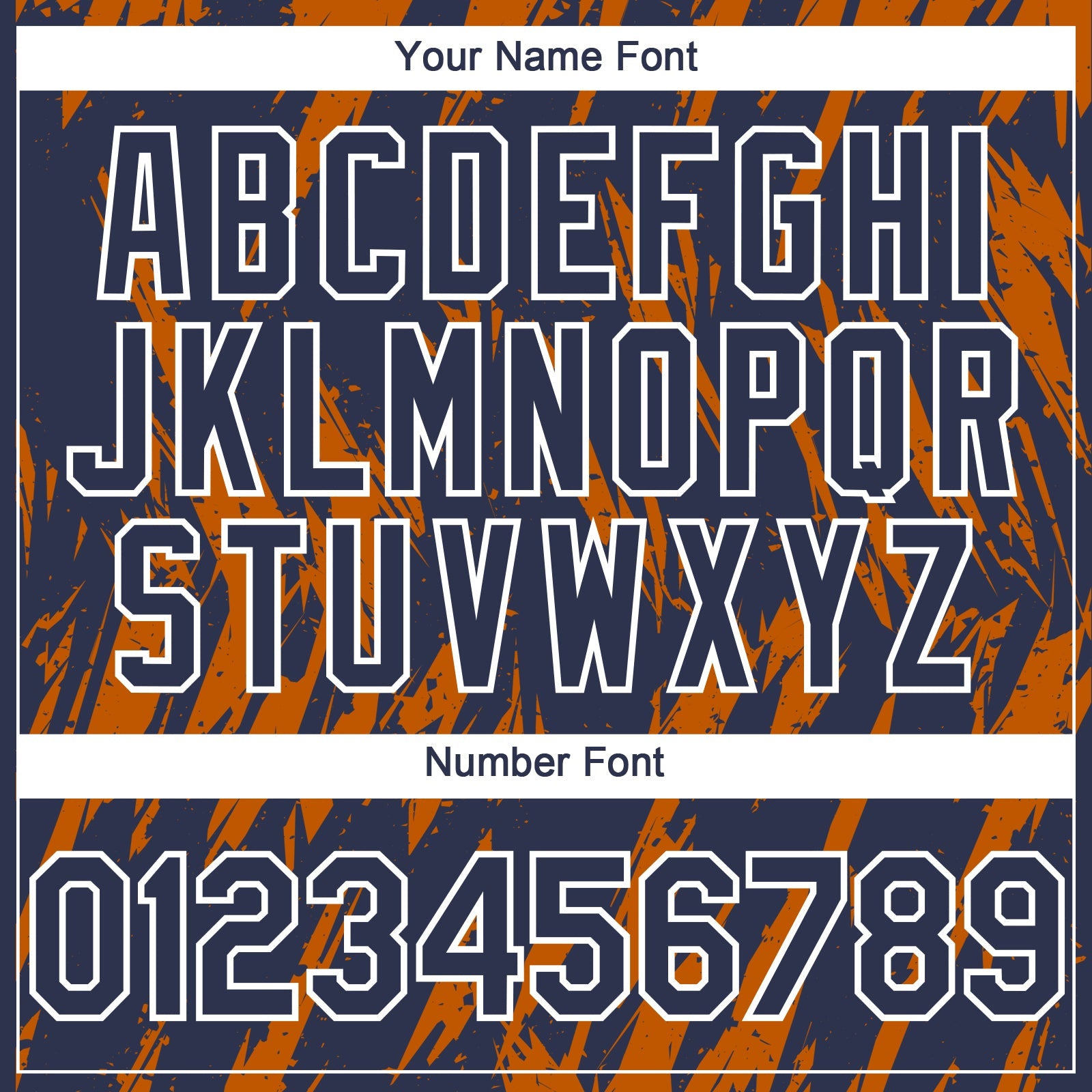 Custom Navy White-Bay Orange Splatter Torn Sharp Brush Stroke Authentic Baseball Jersey view 5