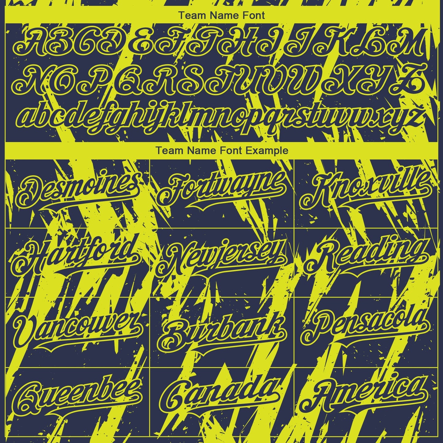 Custom Navy Neon Yellow Splatter Torn Sharp Brush Stroke Authentic Baseball Jersey view 4