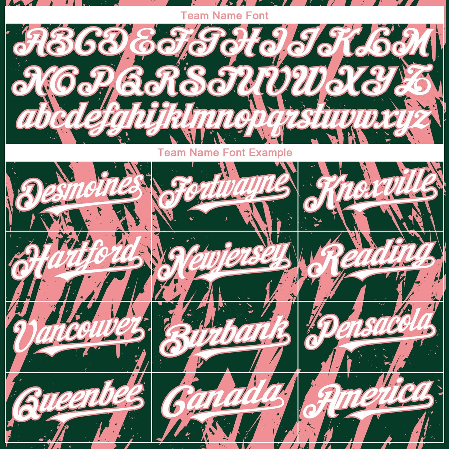 Custom Green White-Medium Pink Splatter Torn Sharp Brush Stroke Authentic Baseball Jersey view 4