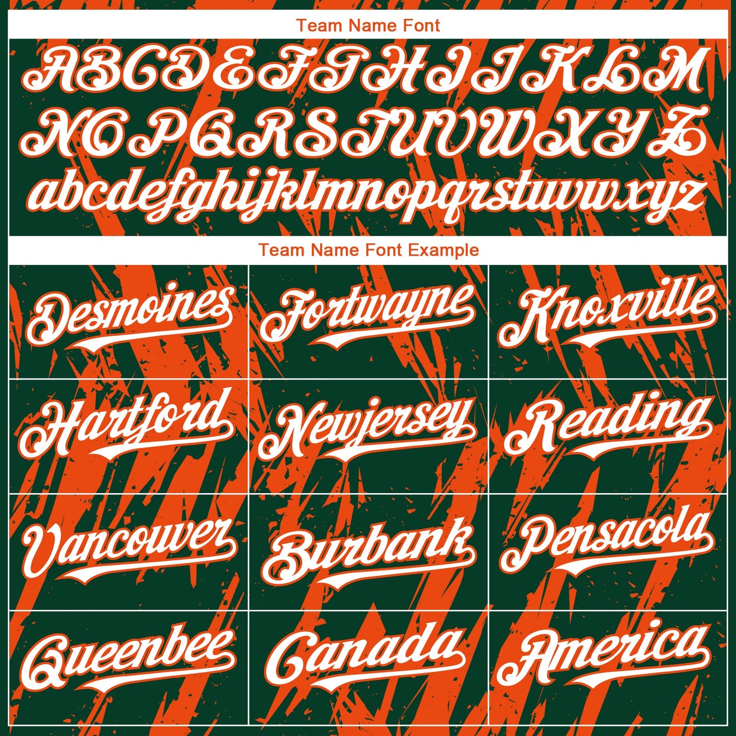 Custom Green White-Orange Splatter Torn Sharp Brush Stroke Authentic Baseball Jersey view 4