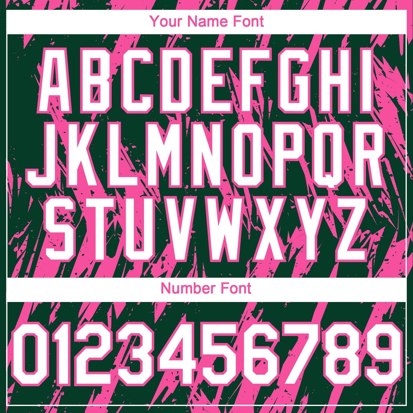 Custom Green White-Pink Splatter Torn Sharp Brush Stroke Authentic Baseball Jersey view 5