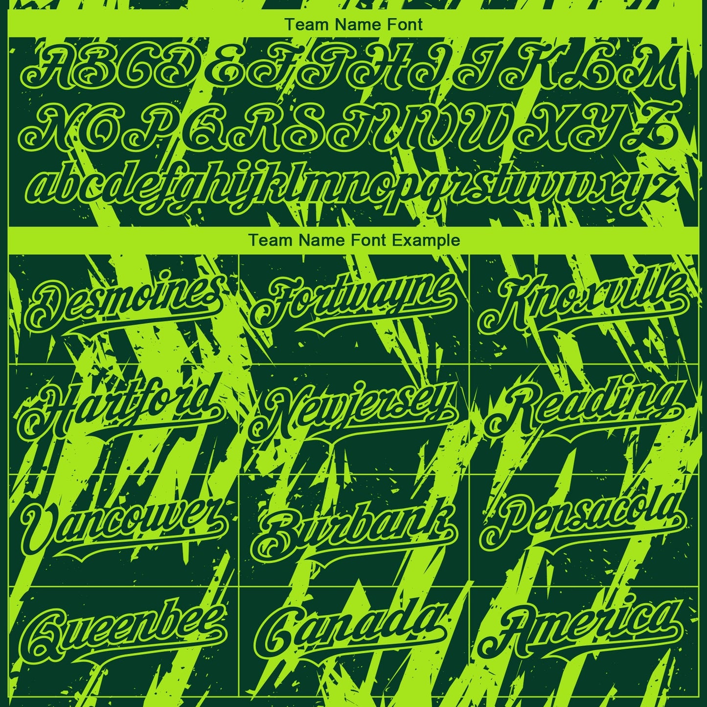 Custom Green Neon Green Splatter Torn Sharp Brush Stroke Authentic Baseball Jersey view 4