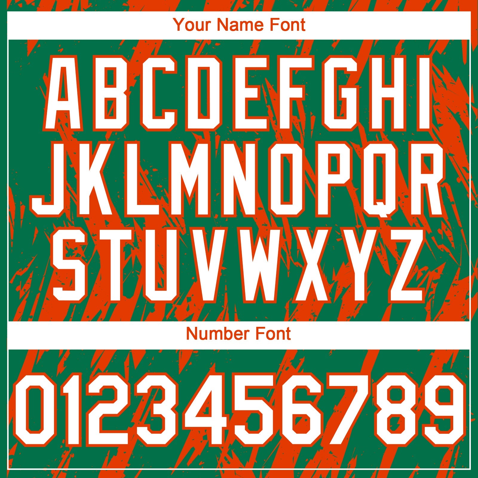 Custom Kelly Green White-Orange Splatter Torn Sharp Brush Stroke Authentic Baseball Jersey view 5