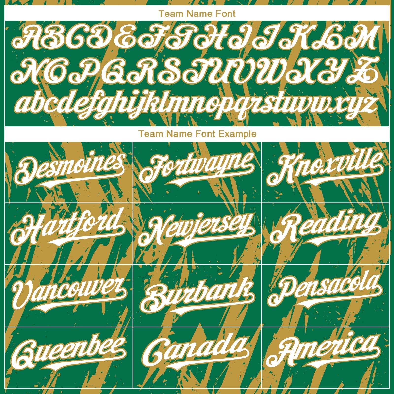 Custom Kelly Green White-Old Gold Splatter Torn Sharp Brush Stroke Authentic Baseball Jersey view 4
